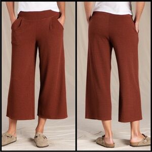 Toad&Co Women's Wide Leg Pants in Brown